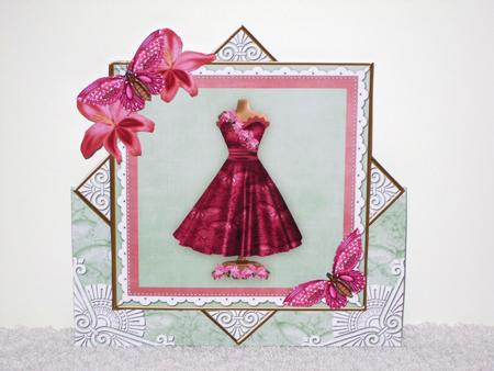 Cerise Mint Butterfly Dress Diamond Mini Card Kit by Wayne Swan