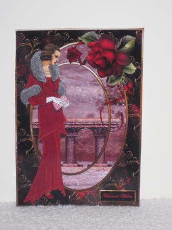 Winter Evening Card with Decoupage by Wayne Swan