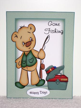 Fishing Bear Fred by Wayne Swan
