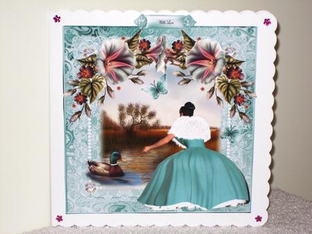 1950's Style Feeding the Ducks Topper by Wayne Swan