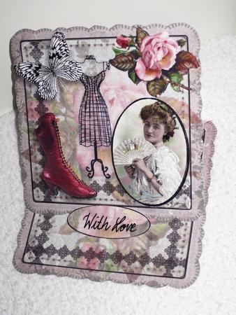 Vintage Collage for Easel Cards by Wayne Swan