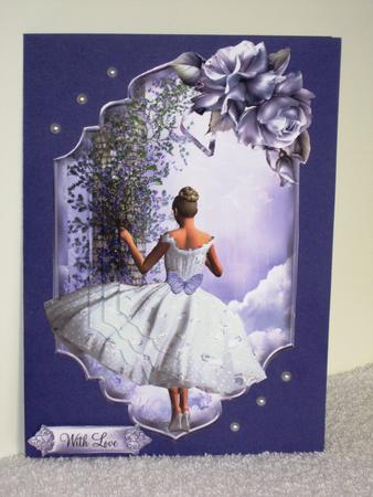 Lilac Cotton Dress Topper with Layers by Wayne Swan