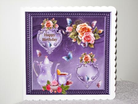 Butterflies & Roses 8x8ins Mini Kit by Wayne Swan