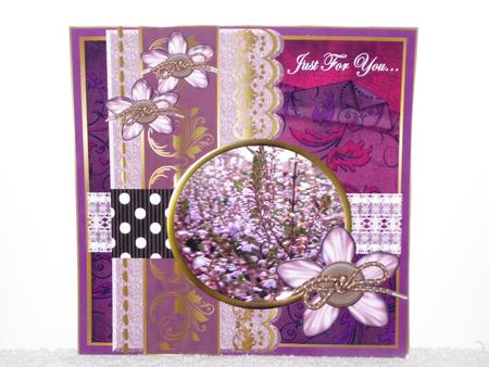 Scrap Card Lavender by Wayne Swan