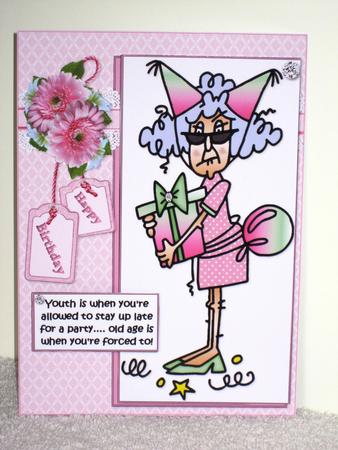 Stella at a Birthday Party Quick Card by Wayne Swan