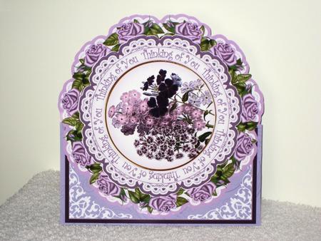 Lilac Bouquet Thinking of You 3D Picture Doily C & E Kit by Wayne Swan