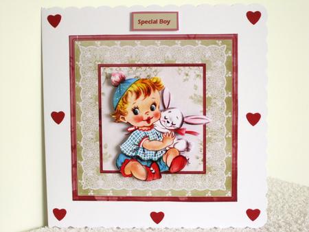 Baby's First Easter Card with Decoupage by Wayne Swan
