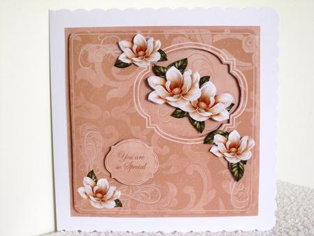 Peach Magnolia Matching All Occasion Sentiment Label Sheet by Wayne Swan