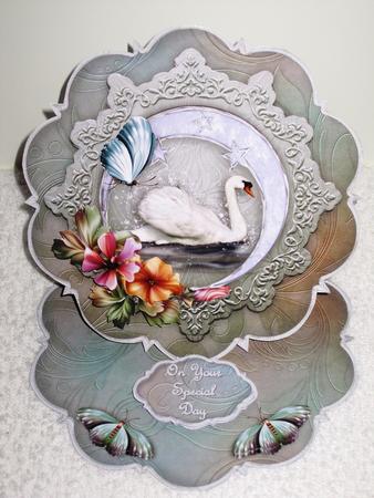 Swan Song Star-scallop Easel Card Mini-kit by Wayne Swan
