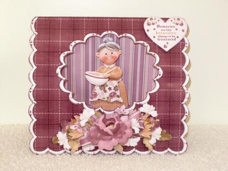Memories with Grandma Scalloped Tent Card Kit (multi Use) by Wayne Swan