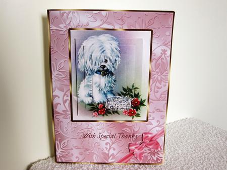 Puppy Pyramid Card - Thank You by Wayne Swan