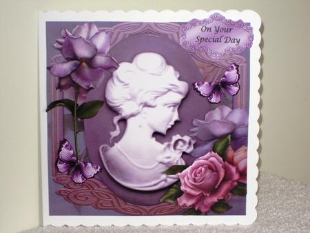 Lilac Cameo with Matching Roses 8x8 Mini Kit by Wayne Swan