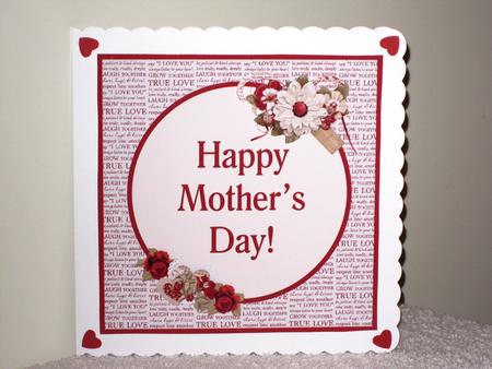 Happy Mother's Day Floral Topper & Decoupage by Wayne Swan
