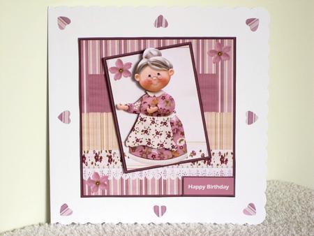 Special Grandma,card with Decoupage by Wayne Swan