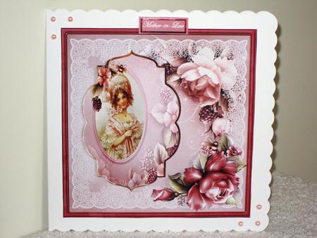 Lady in the Rose Bonnet 8x8 Card Mini Kit by Wayne Swan