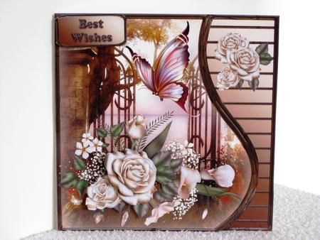 Rose Garden - Wavy Border Card Mini Kit by Wayne Swan