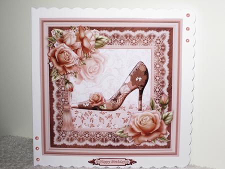 Shabby Chic Shoe Coffee 8x8 Mini Kit & Decoupage by Wayne Swan