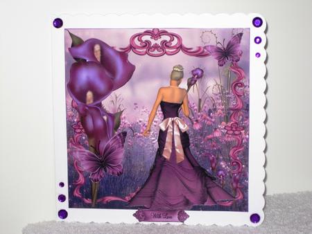 Purple Calla Lily Beauty Topper by Wayne Swan