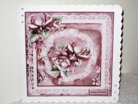 Pink Rose 8x8 Card Mini Kit by Wayne Swan