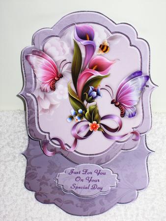 Lily Enchantment Bracket Shaped Easel Card Min-kit by Wayne Swan