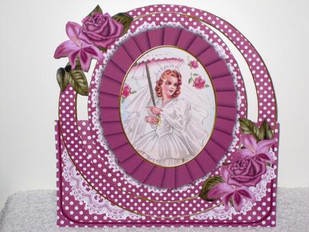The Bride to Be Oval Over 3D Mini Card Kit by Wayne Swan