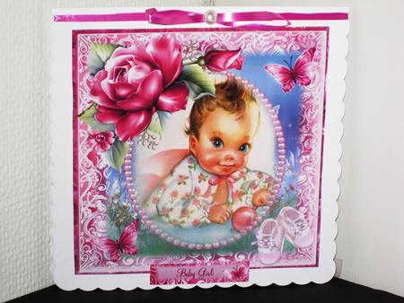 Retro Cute Baby Girl Topper by Wayne Swan