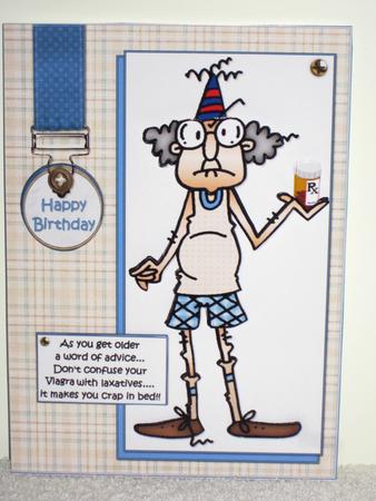 Gus with His Laxatives and Viagra by Wayne Swan