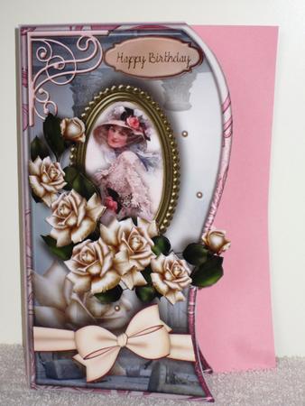 Scallop Shaped Vintage Lady with Matching Insert No3 by Wayne Swan