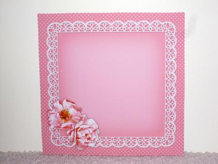 8 x 8 Flowers Butterflies & Lace Matching Insert Panel by Wayne Swan