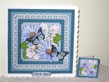 8 x 8 Flowers Butterflies & Lace 3D Decoupage Mini Kit by Wayne Swan