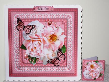 8 x 8 Flowers Butterflies & Lace 3D Decoupage Mini Kit by Wayne Swan
