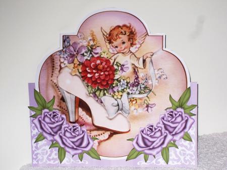 Lilac Shoe Fairy Fancy Over 3D Mini Card Kit by Wayne Swan