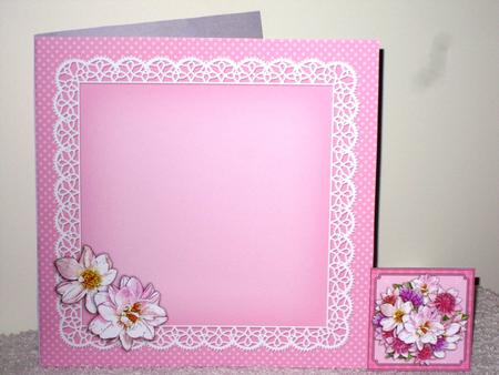 8 x 8 Flowers Butterflies & Lace Matching Insert Panel by Wayne Swan