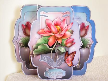 In Love with Lotus Quick & Easy Pop-out Card Mini-kit by Wayne Swan