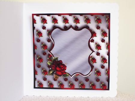 Red Roses Anniversary 7" x 7" Insert by Wayne Swan