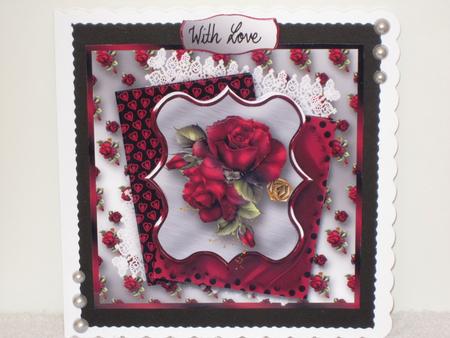 Red Roses Anniversary 7" x 7" Mini Kit by Wayne Swan