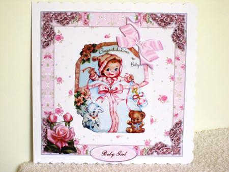 Vintage New Baby Girl by Wayne Swan