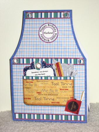 DIY Enthusiast Work Apron Tent Card Mini Kit by Wayne Swan