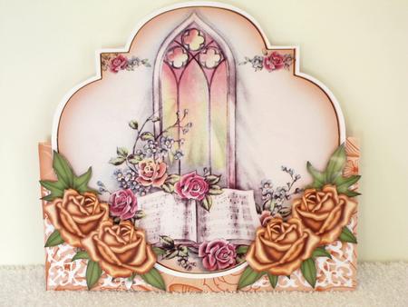 Glory Window Peach Fancy Over 3D Mini Card Kit by Wayne Swan