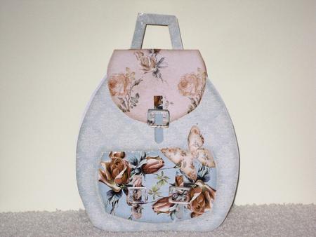 Backpack Card Vintage Flower by Wayne Swan