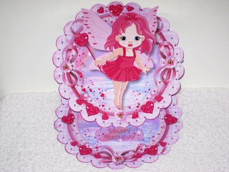 Fairy Dust Scalloped Round Easel Card Mini Kit by Wayne Swan