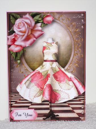 Fabulous Vintage Pink Rose Dress by Wayne Swan
