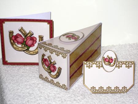 3D Wedding Cake Slice Treat Box Gift Set Mini Kit by Wayne Swan
