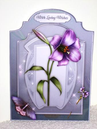 Lily Bloom - Shaped Card Front with Step by Step by Wayne Swan