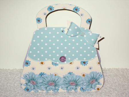 Cream and Blue Handbag Card Kit by Wayne Swan