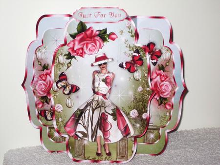 An English Rose Quick & Easy Pop-out Card Mini-kit by Wayne Swan