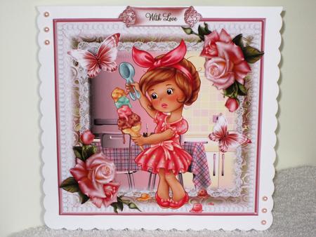 There is Nothing Like Ice Cream Card Front by Wayne Swan