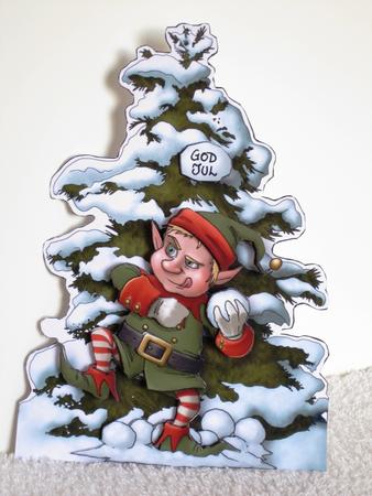 Shaped Topper - Christmas Elf - Incoming!! by Wayne Swan