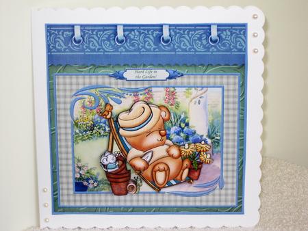 Busy in the Garden 8x8 Mini Kit & Decoupage by Wayne Swan
