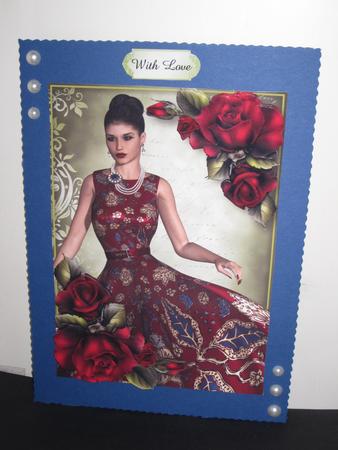 Vintage Beauty with Gorgeous Red Roses by Wayne Swan